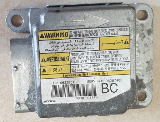 modul SENSOR airbagov POWIETRZNYCH airbag DAEWOO NUBIRA II 1.6B OE EU