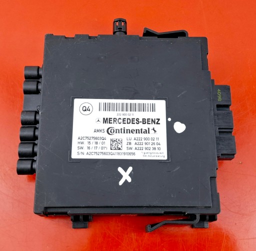 2229000211 - Mercedes-benz s-class w222 контролер сидіння a2229000211 пошкоджений