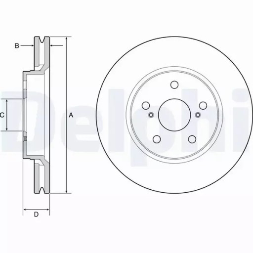 Delphi BG4952C Tarcza hamulcowa 5012759542767 za 155.18PLN z