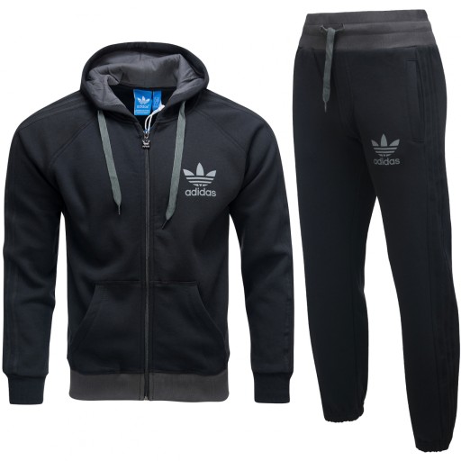Adidas Originals czarny dres komplet L 10433723985 - Allegro.pl