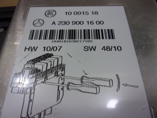 MERCEDES R230 SL 230 SL 500 control unit module SAM A2309001600
