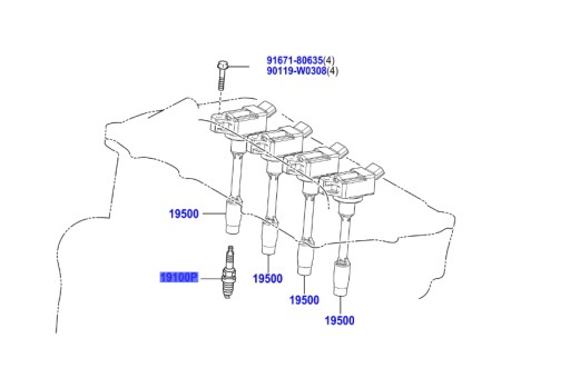 A90919-01298 - 90919-01298 свеча зажигания fc16hr-cy9 iridium 1.8 corolla e21 c-hr prius