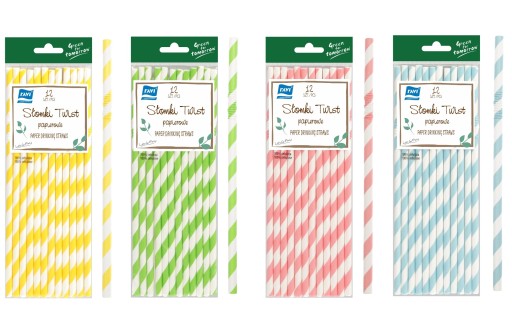 Соломинки паперові Ravi 12 шт.