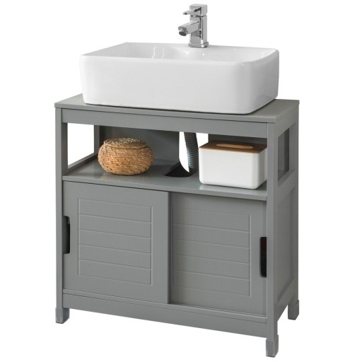 FRG128-SG skrinka pod umývadlo, kúpeľňový nábytok, kúpeľňová skrinka s po