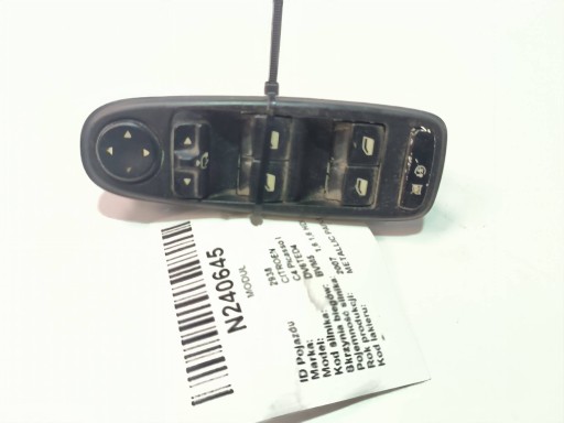 control panel of the window CITROEN C4 Picasso and