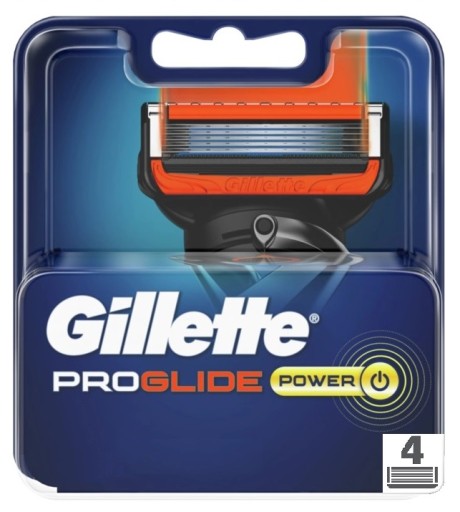 Gillette Fusion Proglide Power wkłady 4szt UK b-pu