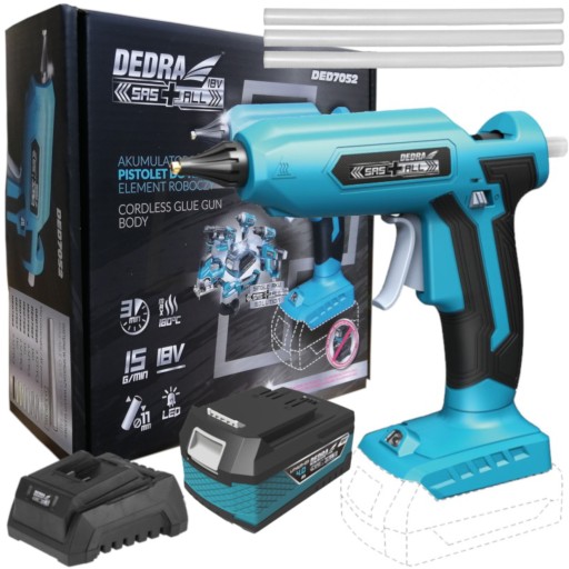 АККУМУЛЯТОРНЫЙ КЛЕВОЙ ПИСТОЛЕТ DED7052 + 4AH