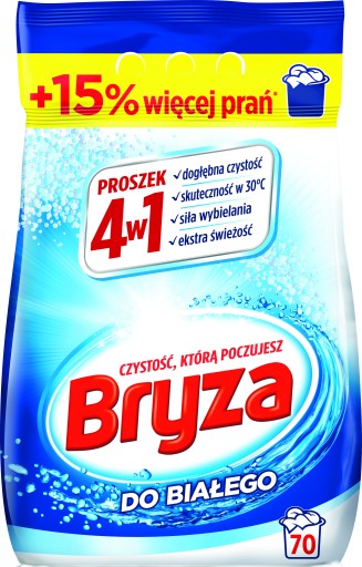 Prací prášok White 4v1 4,55 kg BRYZA