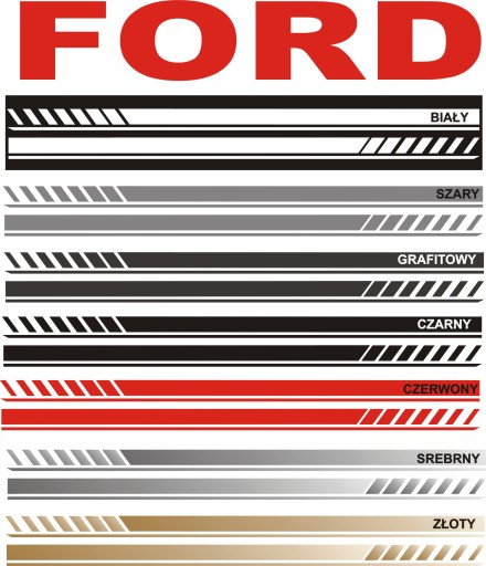 FORD універсальні ремені 180см авто тюнінг наклейки