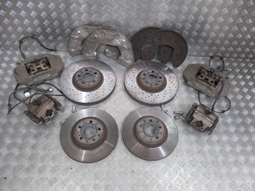 MERCEDES W205 C-CLASS ТОРМОЗНЫЕ ДИСКИ КОМПЛЕКТ СУППОРТОВ