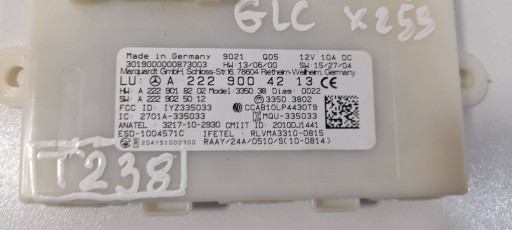 Mercedes-Benz GLC X253 C253 module bezkluczykowy KESSY A2229004213 (T238)