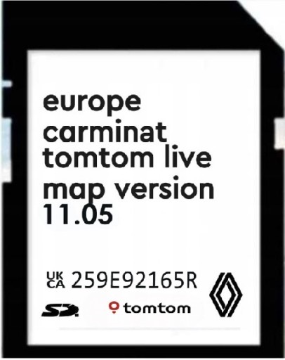 Mapa Renault Carminat TomTom LIVE 11.05 2023/2024