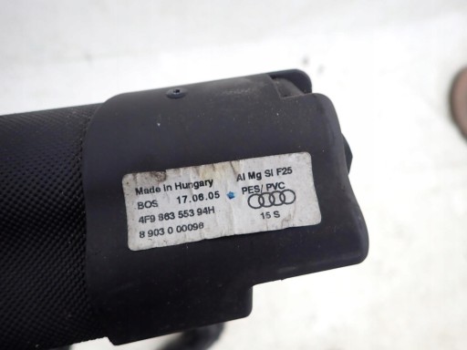 AUDI A6 C6 4F KOMBI 04-11 plato roleta kufru