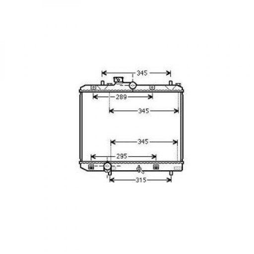 DCM3118 - Радіатор Suzuki Splash 12/2007-