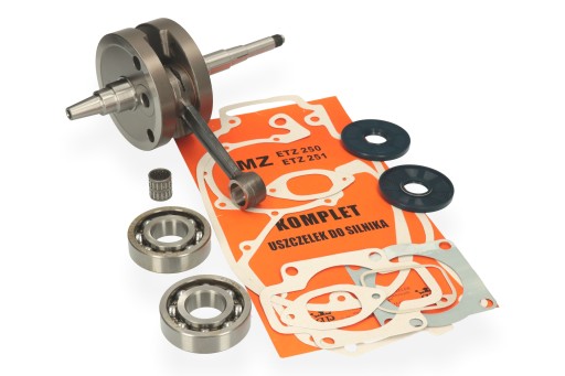 76624 - MZ ETZ TS 250 251 301 КОЛЕНЧАТЫЙ ВАЛ IFA + ПОДШИПНИК