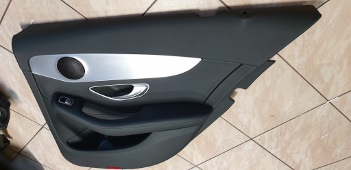 side upholstery Z door MERCEDES C W205 LIFT black leather OE EU