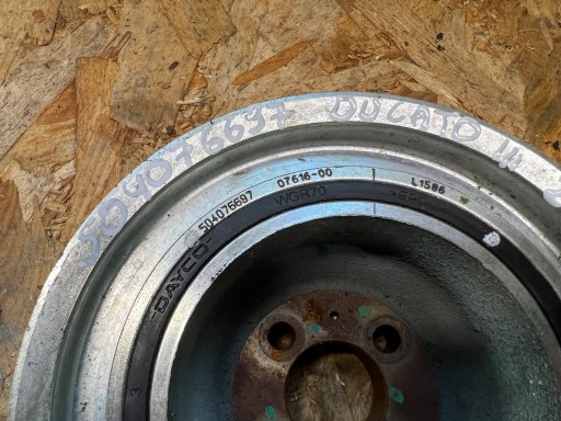 crank pulley FIAT DUCATO 2,3JTD 504076697