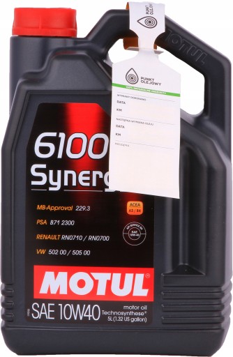 MOTUL 6100 Синергия + 10w40-5L