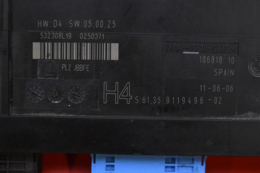 unité commande confort 9119496 BMW E90 E91 2.0i 129 KM 04-10