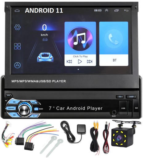АВТОМОБИЛЬНЫЙ РАДИОПРИЕМНИК 1DIN МУЛЬТИМЕДИЙНЫЙ ANDROID GPS
