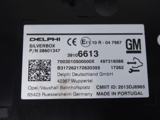 Module SILVERBOX OPEL INSIGNIA B