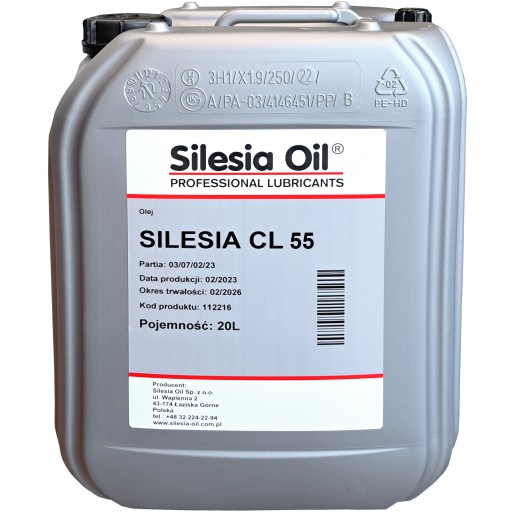ЦИЛІНДРОВЕ МАСЛО SILESIA CL-55 20л