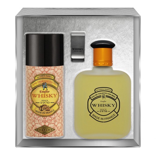 Evaflor-Whisky 100ml EDT+150ml DEO + KLIPS set