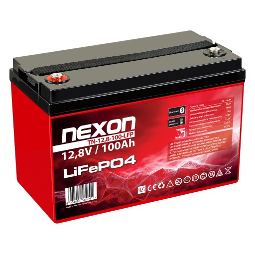 2× батарея nexon bms bluetooth lifepo4 для двигуна човна-кемпера сонячна 100ah