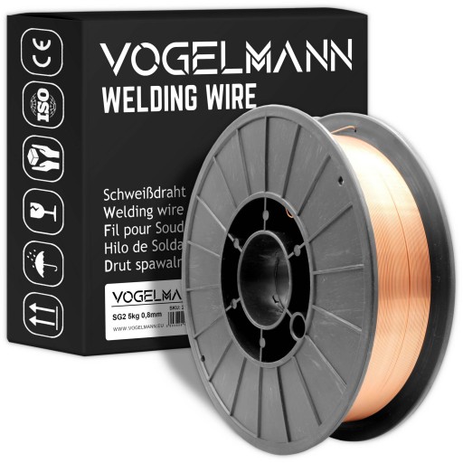 Drôt na zváranie SG2 Vogelmann 0,8mm 5kg MIG MAG