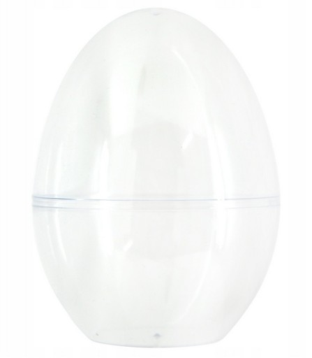 Jajko akrylowe stojące 5szt. 12cm rozkładane akryl plastik przezroczyste