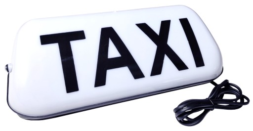 43231 - ПІВЕНЬ ТАКСІ СВІТЛОДІОДНА ЛАМПА ШПАК 12V ПОТУЖНИЙ МАГНІТ