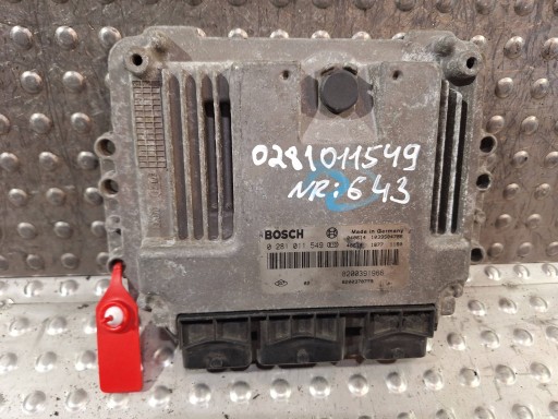 Ordinateur 0281011549 8200391966 8200370779 RENAULT MEGANE SCENIC II 1.5 DCI