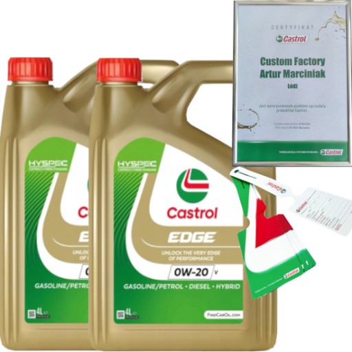 CASTROL EDGE 0W20 V 8L VOLVO VCC RBS0-2AE + ПОДВЕСКА