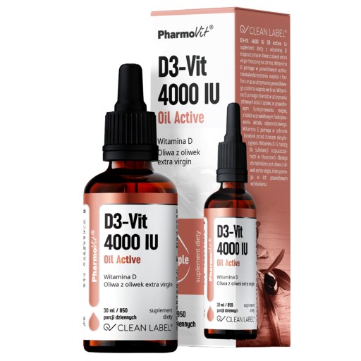 Pharmovit Krople D3 D3-Vit 4000 IU Oil Active 30ml