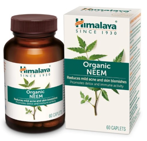 HIMALAYA ORGANIC NEEM 60 tabliet Organická medovina Zdravá pokožka Akné