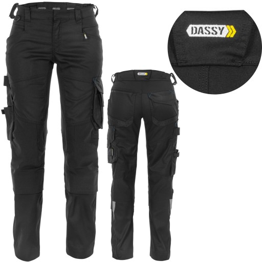 Женские рабочие брюки DASSY Dynax Black 44
