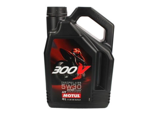 MOTUL OIL 5W30 4L 300V ROAD RACING 4T / МОТОЦИКЛИ 5W30 300V 4T 4L