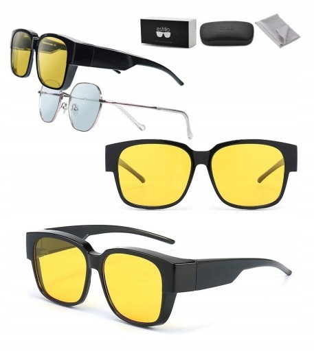 УФ-очки для водителей желтого цвета, нанесенные по рецепту
