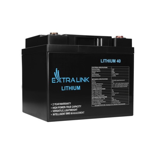 Аккумулятор extralink lifepo4 12,8 в 40 ач