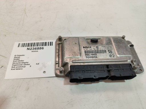 computer Motore ECU 89661-0H022 PEUGEOT 107