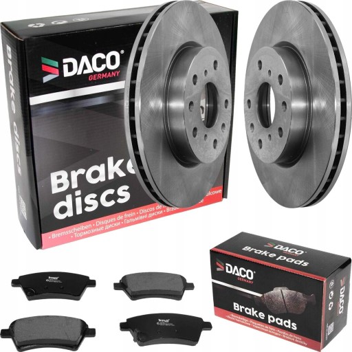 600907 - Диски + колодки DACO передние Fiat Sedici Suzuki SX4