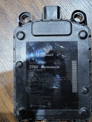 Renault talisman radar distronic модуль наближення 284383207r