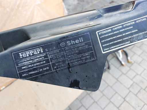 cover covering FARTUHA left FERRARI 612 SCAGLIETTI F137