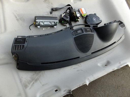 console airbag tension belts komplet mercedes w211 2004r