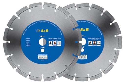 S & R алмазний асфальтовий диск 350/2, 2 мм.