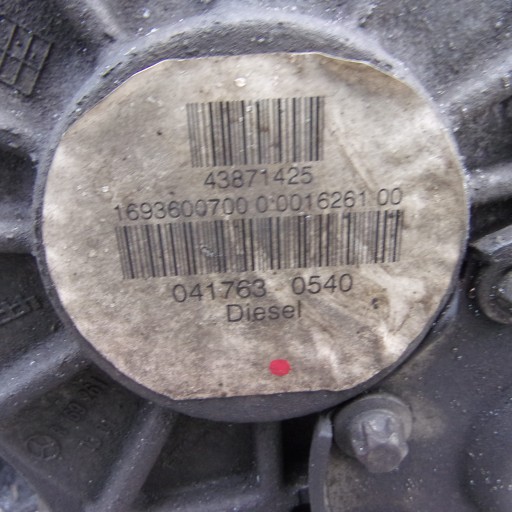 gearbox, manual MERCEDES-BENZ A KLASA W 169 1693600700