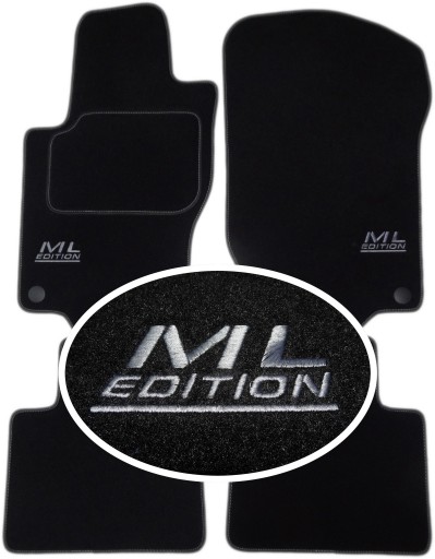 Mercedes ML W164 05-11 класичні килимки + вишивка CH2