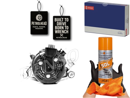 DENDAN1025#ECS-PCP+K - Генератор (14в 80а) toyota urban cruiser yaris 1. #petrolhead pro+ kit4