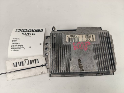 Computer DES MOTORS ECU K115000010F 0.8 DAEWOO MATIZ