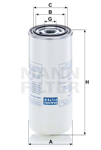 Фильтр масляный MANN-FILTER LB 962/8